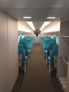 Seats on the Shanghai Maglev